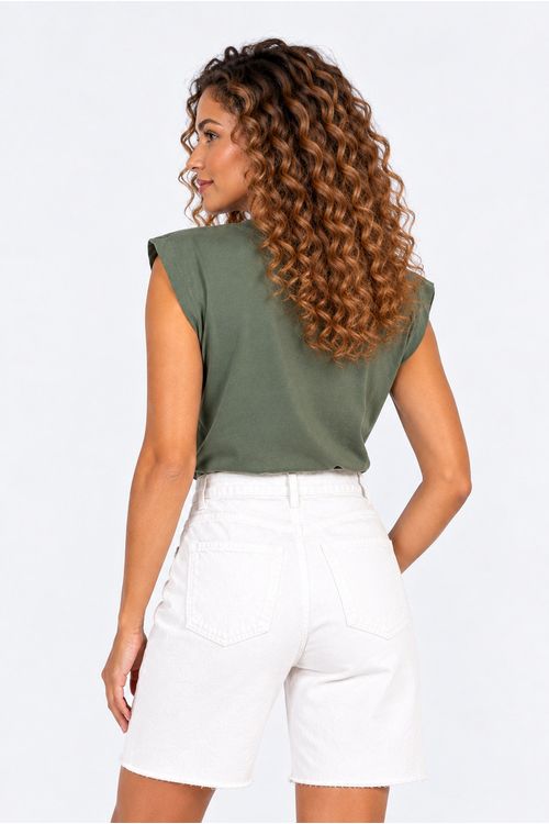 Blusa muscle stella maris verde..